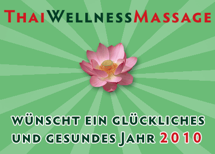 Wellness Thaimasse w&uuml;nscht ein gsundes Neues Jahr 